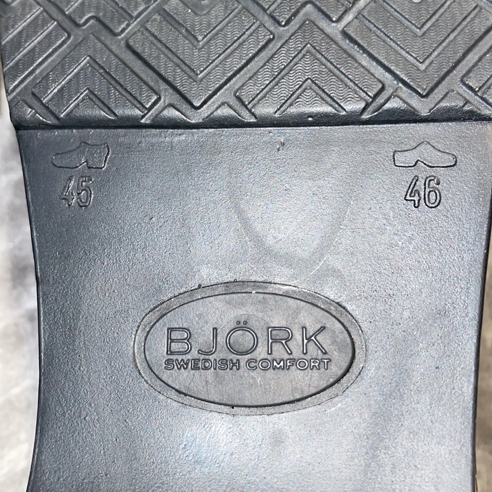 Bjork Swedish Comfort Brown Patent Leather Clogs.  Size EU‎ 45/46 - US 11/12. - Picture 12 of 13